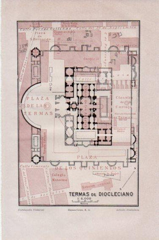 LAMINA V44964: Plano de las Termas de Diocleciano
