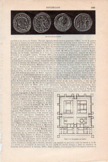 LAMINA V44965: Monedas de Diocleciano