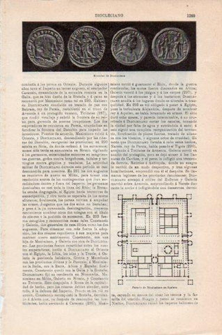 LAMINA V44965: Monedas de Diocleciano