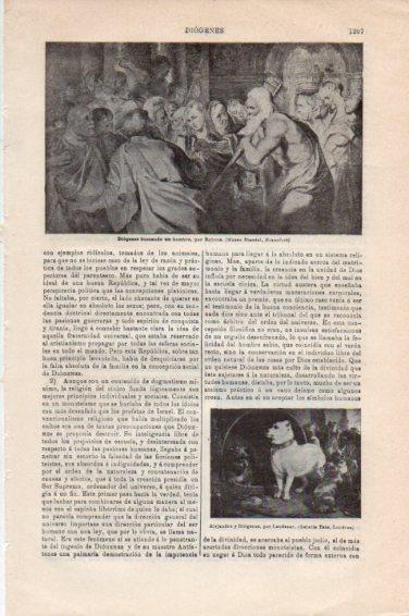 LAMINA V44968: Diogenes buscando un hombre por Rubens
