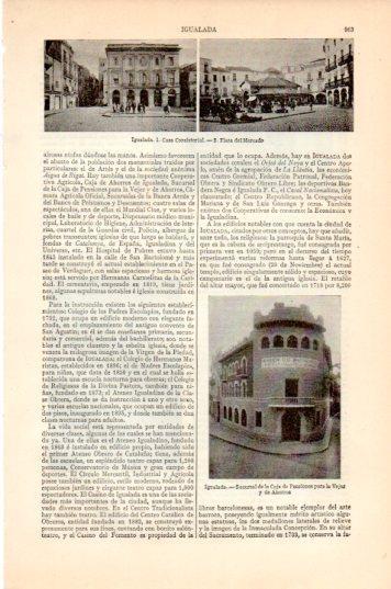 LAMINA V44599: Ayuntamiento y Plaza del Mercado en Igualada