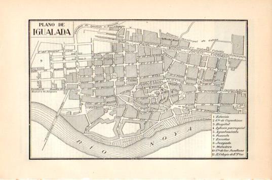 LAMINA V44598: Plano de Igualada, Barcelona