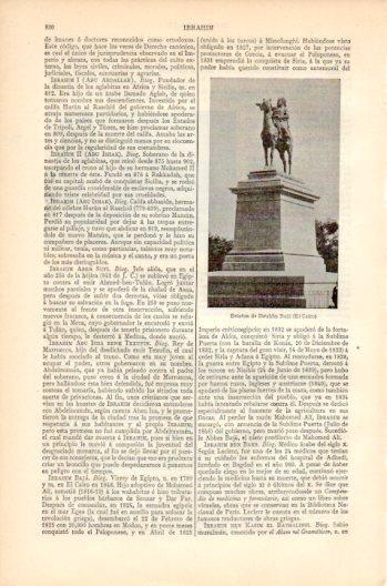 LAMINA V44582: Estatua de Ibrahim Baja, El Cairo