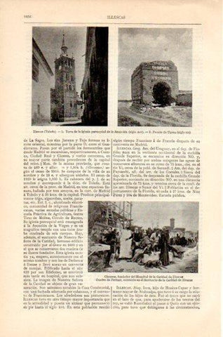 LAMINA V44609: Iglesia y Puente de Ugena en Illescas, Toledo