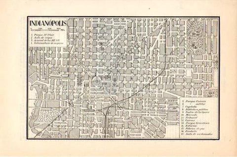 LAMINA V44632: Plano de Indianopolis
