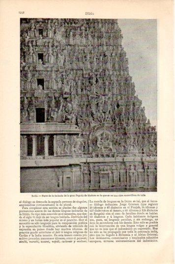 LAMINA V44627: La Gran Pagoda de Madura en India