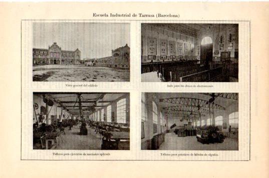 LAMINA V44643: Escuela Industrial de Terrasa, Barcelona