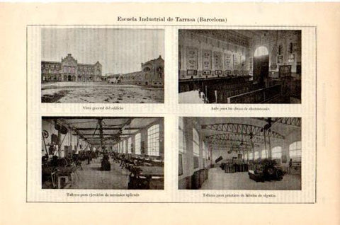 LAMINA V44643: Escuela Industrial de Terrasa, Barcelona