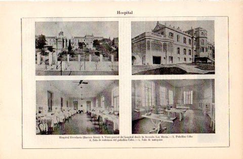 LAMINA V44529: Hospital Rivadavia en Buenos Aires