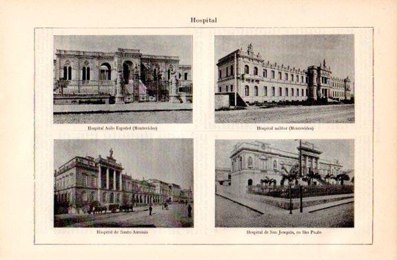 LAMINA V44528: Hospital en Montevideo y en Sao Paolo