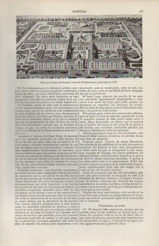 LAMINA V44513: Panoramica Hospital comunal de Copenhage en 1870