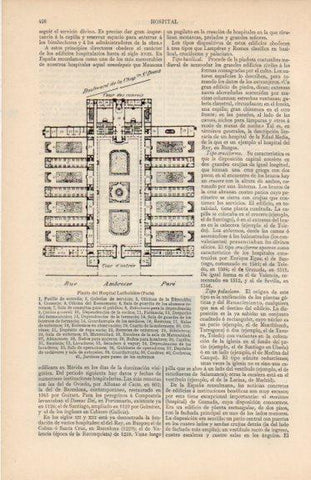 LAMINA V44511: Planta del Hospital Larboisiere, Paris
