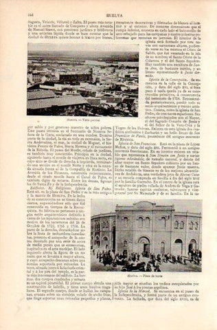 LAMINA V44541: Vista y Plaza de toros de Huelva
