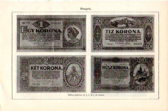 LAMINA V44570: Billetes de Hungria