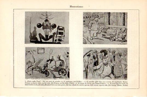 LAMINA V44568: Viñetas humoristicas