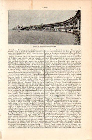 LAMINA V44544: Vista de los muelles de Huelva