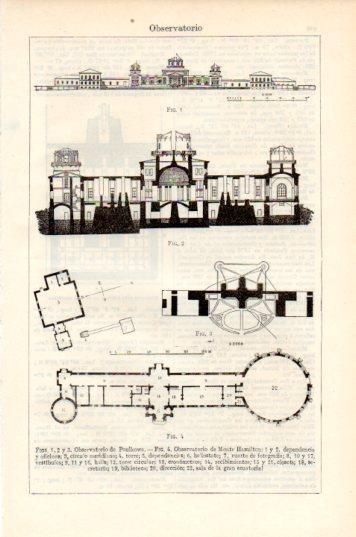 LAMINA V44737: Observatorios de Poulkowa y Monte Hamilton