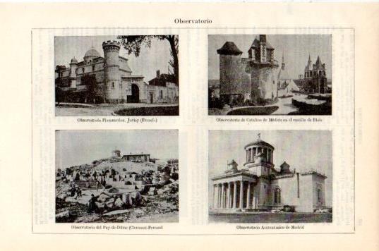 LAMINA V44735: Observatorios Flammarion, Catalina de Medicis y Madrid