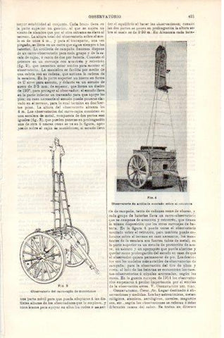 LAMINA V44729: Observatorio de artilleria
