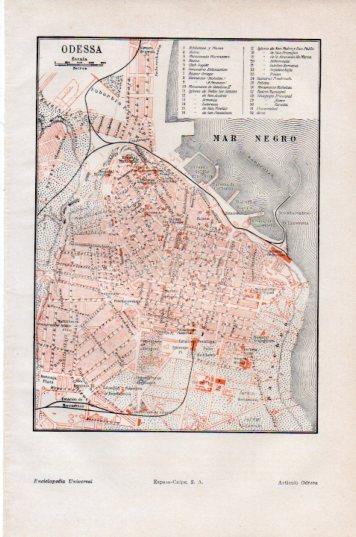 LAMINA V44775: Plano de Odessa, Ucrania