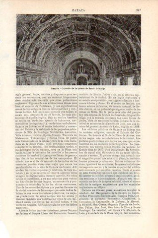 LAMINA V44714: Iglesia de Santo Domingo en Oaxaca, Mejico