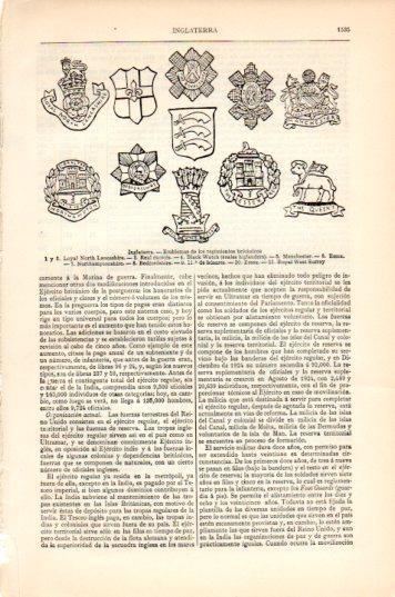 LAMINA V44669: Emblemas de regimientos britanicos