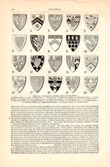 LAMINA V44662: Escudos de los Colegios universitarios de Oxford