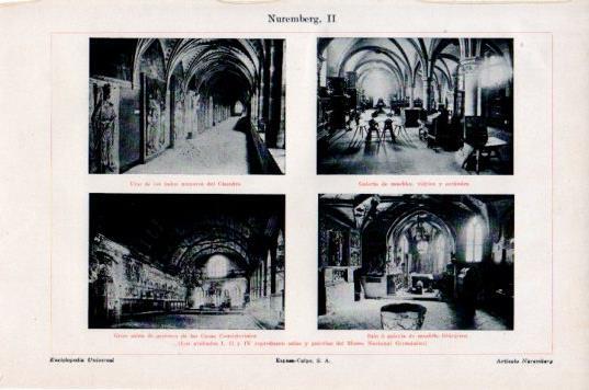 LAMINA V44702: Galerias de Museo Germanico en Nuremberg