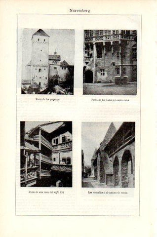 LAMINA V44697: Edificios en Nuremberg