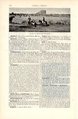 LAMINA V44693: Nuraghi en Abbasanta