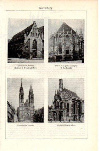 LAMINA V44695: Iglesias en Nuremberg