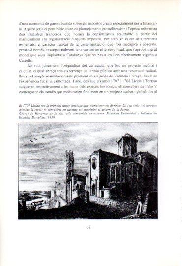 LAMINA V45330: La seu vella de Lleida gravat de Parcerisa