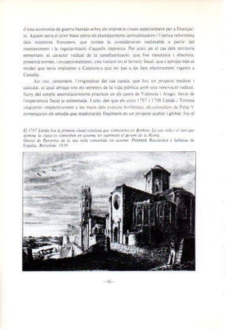 LAMINA V45330: La seu vella de Lleida gravat de Parcerisa