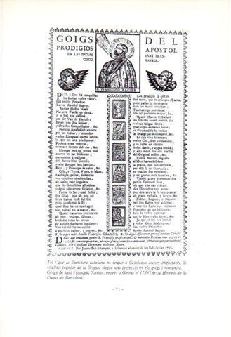 LAMINA V45325: Goigs de sant Francesc Xavier any 1738