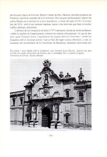 LAMINA V45320: Façana Universitat de Cervera