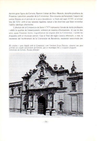 LAMINA V45320: Façana Universitat de Cervera