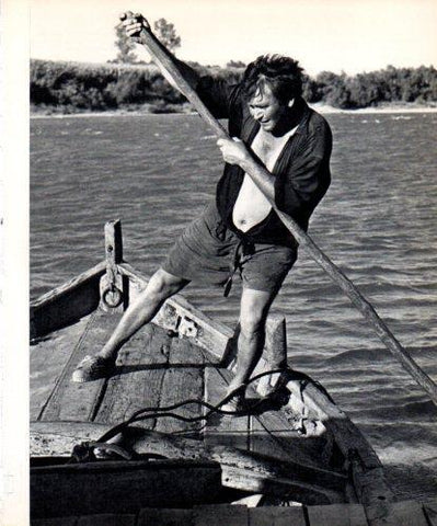 LAMINA V45555: Pescador al riu Ebre