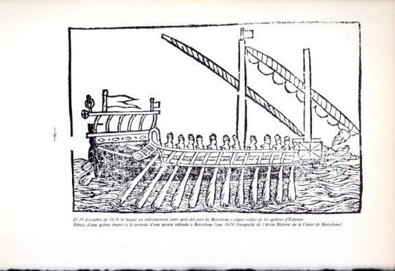 LAMINA V45151: Dibuix d'una galera 1628