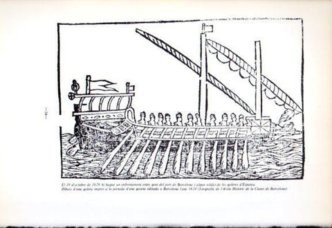 LAMINA V45151: Dibuix d'una galera 1628