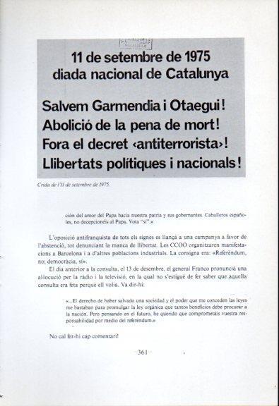 LAMINA V45139: Crida de 11 de setembre 1975