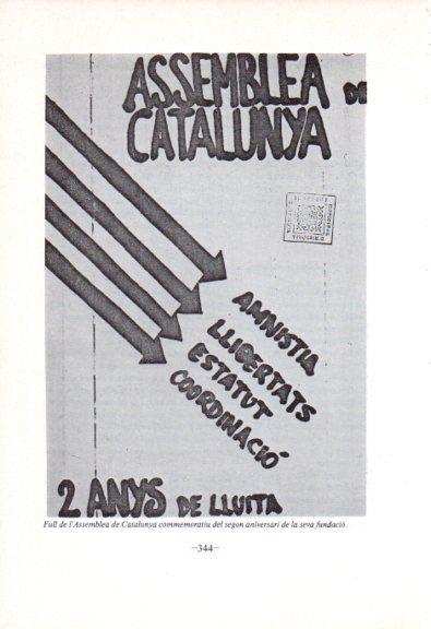 LAMINA V45135: Full 2º aniversari fundacio Assemblea de Catalunya