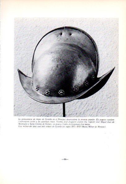 LAMINA V45163: Casc militar dels soldats de Castella XVI i XVII