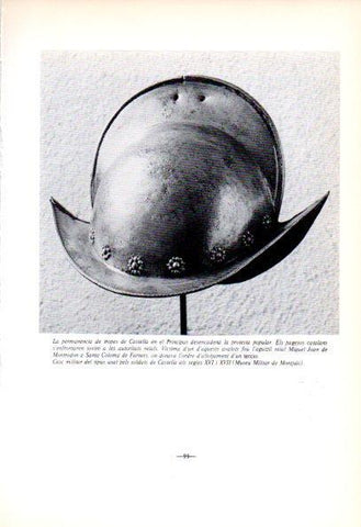 LAMINA V45163: Casc militar dels soldats de Castella XVI i XVII