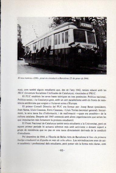 LAMINA V45088: Tramvia 1200 a Barcelona gener 1944