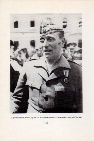 LAMINA V45075: General Millan Astray a Barcelona juliol 1941