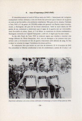 LAMINA V45070: Cursa ciclista amb esportistes alemanys julio 1939