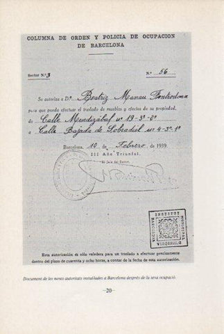 LAMINA V45065: Ordre de la Policia de Barcelona febrer 1939