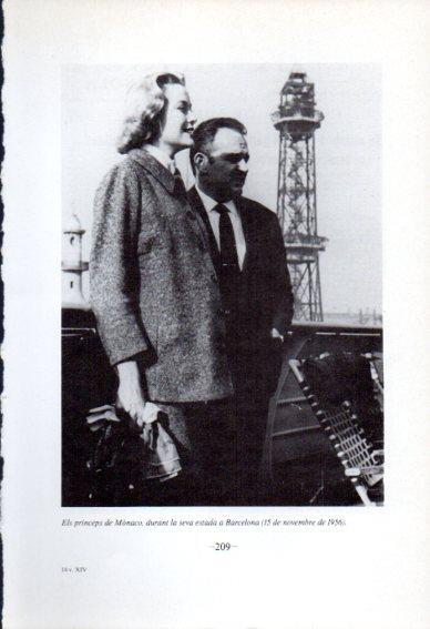 LAMINA V45109: Els princeps de Monaco a Barcelona novembre 1956