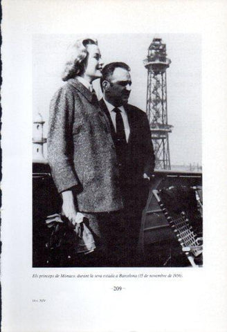 LAMINA V45109: Els princeps de Monaco a Barcelona novembre 1956
