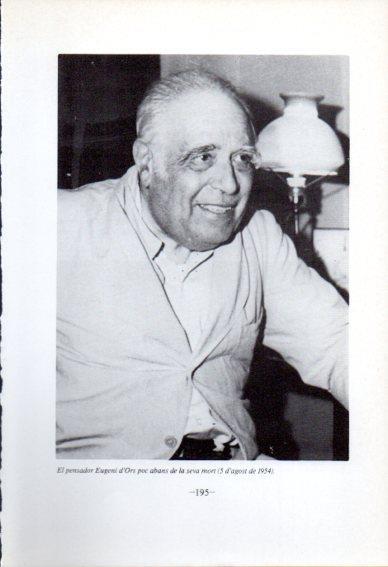 LAMINA V45107: Eugeni d'Ors agost 1954
